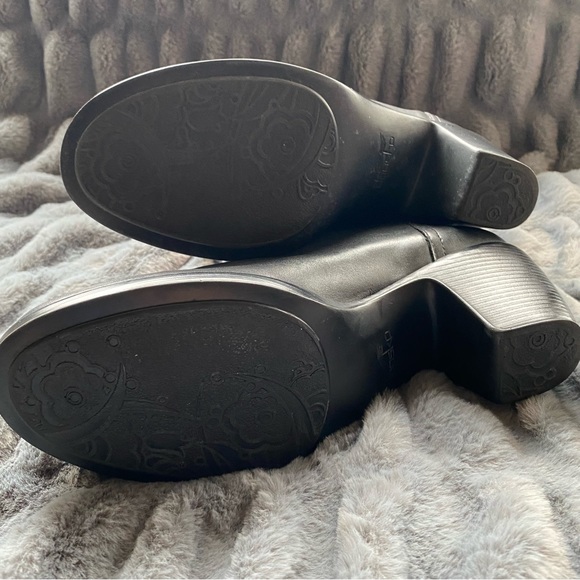 Dansko Bobbi roll down leather black slouch ankle boots size 40 - Picture 6 of 10